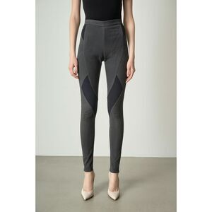 HELMUT LANG Gray Black Mesh Cut Out Pants Trousers   Women's Size 28